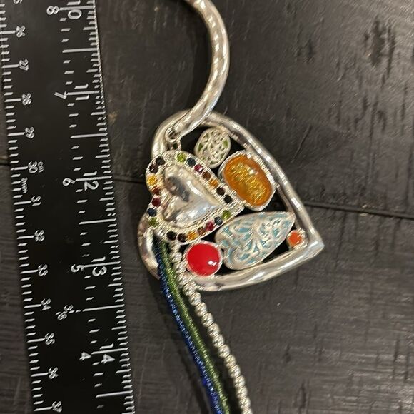 Heart Glass Crystal Seed Bead Enamel Stone Colorful Necklace‌‌‌‌ - Picture 12 of 13